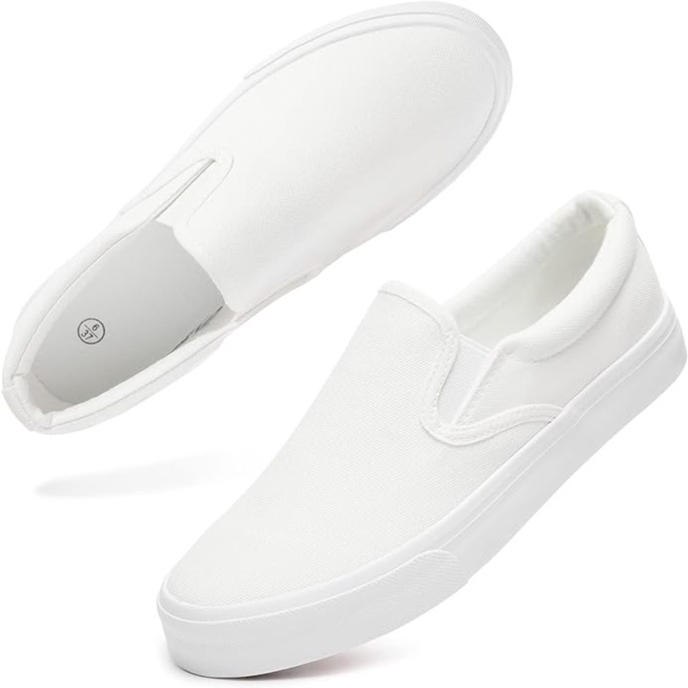 Women's Slip on Shoes Canvas Sneakers Loafers Non Slip Shoes Low Top Casual Shoe